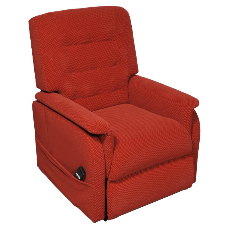 Fauteuil releveur Mint velours brique Fauteuil releveur Mint velours brique