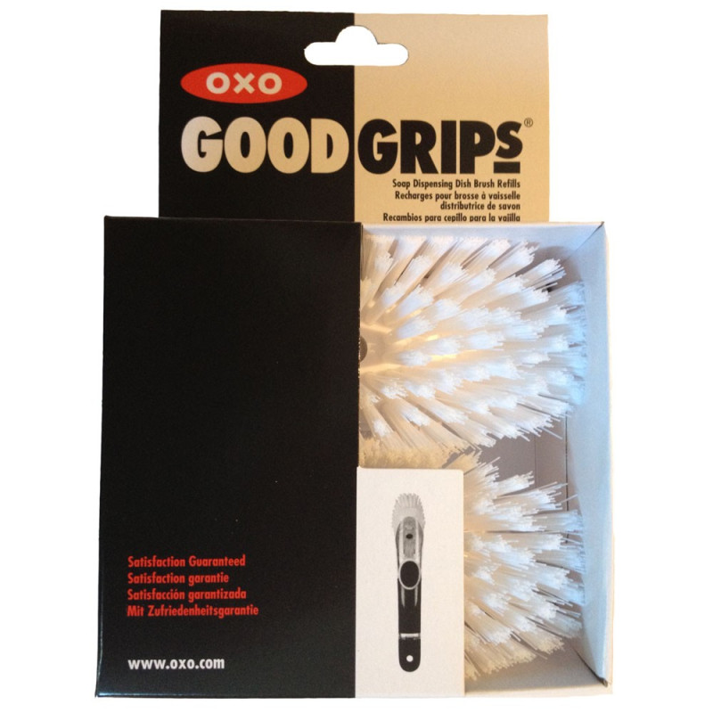 2 têtes de rechange brosse vaisselle distributrice de savon Oxo Good grips 2 têtes de rechange brosse vaisselle distributrice de savon Oxo Good grips
