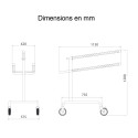 Trolley 20 sièges pliants New-York dimensions