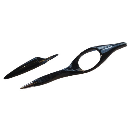 Stylo bille ergonomique RingPen grand modèle noir