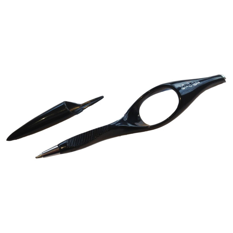 Stylo bille ergonomique RingPen grand modèle noir