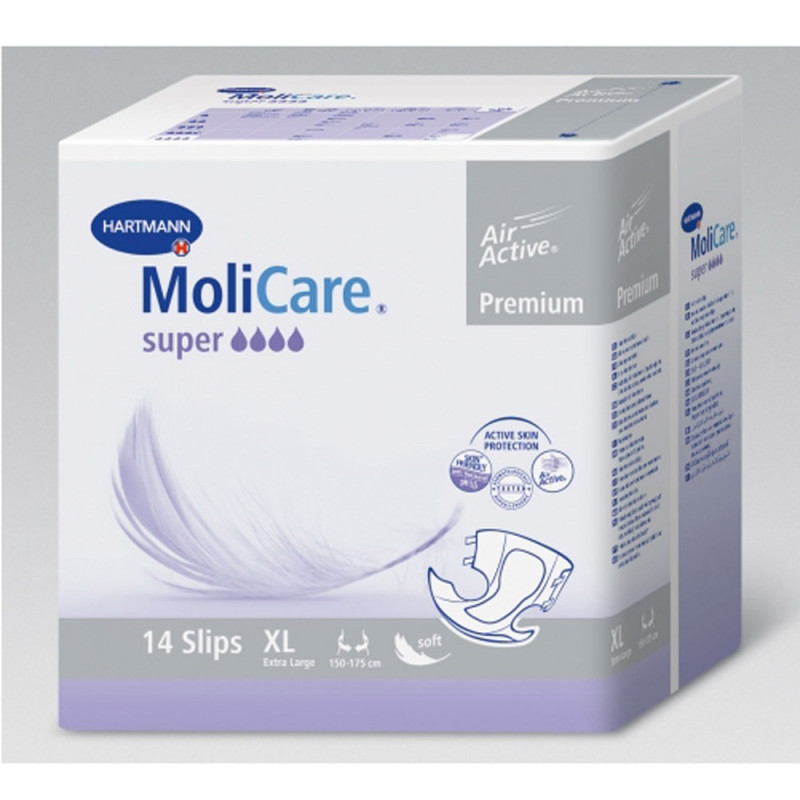 Molicare premium soft Super Hartmann - Taille 4 - sachet Molicare premium soft Super Hartmann - Taille 4 - sachet