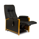 Halifax fauteuil releveur et relaxation 2 moteurs ouvert noir avec manchettes