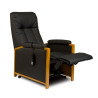 Halifax fauteuil releveur et relaxation 2 moteurs ouvert noir avec manchettes