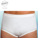 Slip homme incontinence intraversable blanc