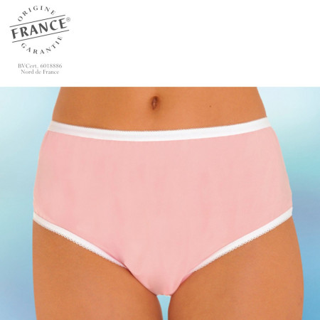 Culotte incontinence 100% intraversable rose