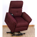 Fauteuil releveur relaxation Diamant tissu 2 moteurs prune relevé