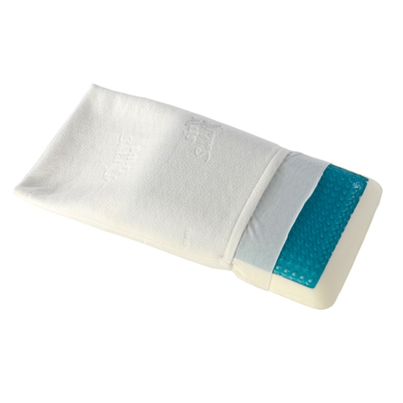 Oreiller confort avec coussin gel rafraîchissant détails Oreiller confort avec coussin gel rafraîchissant détails
