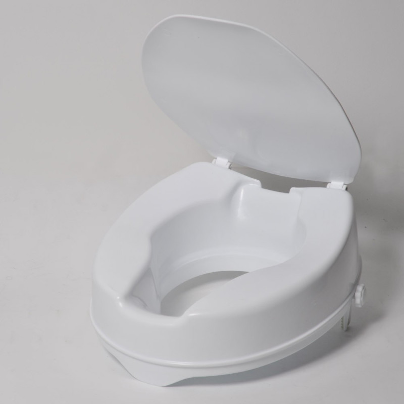 Rehausseur toilette 10cm avec couvercle