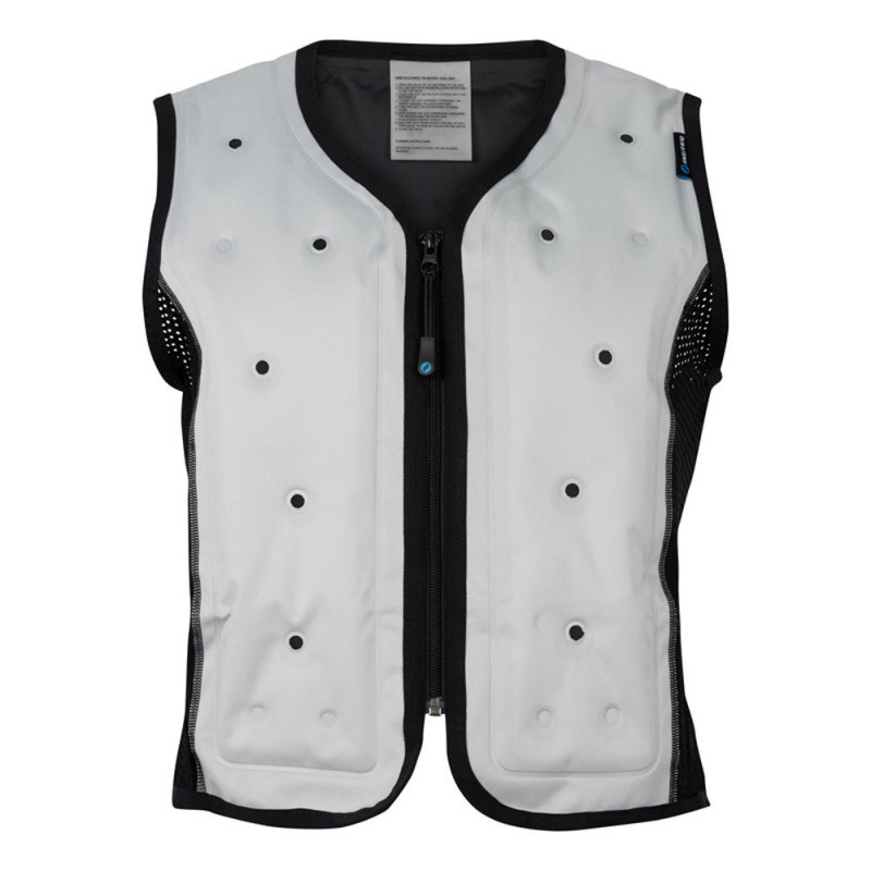 Gilet rafraîchissant Ataneq gris argent devant Gilet rafraîchissant Ataneq gris argent devant
