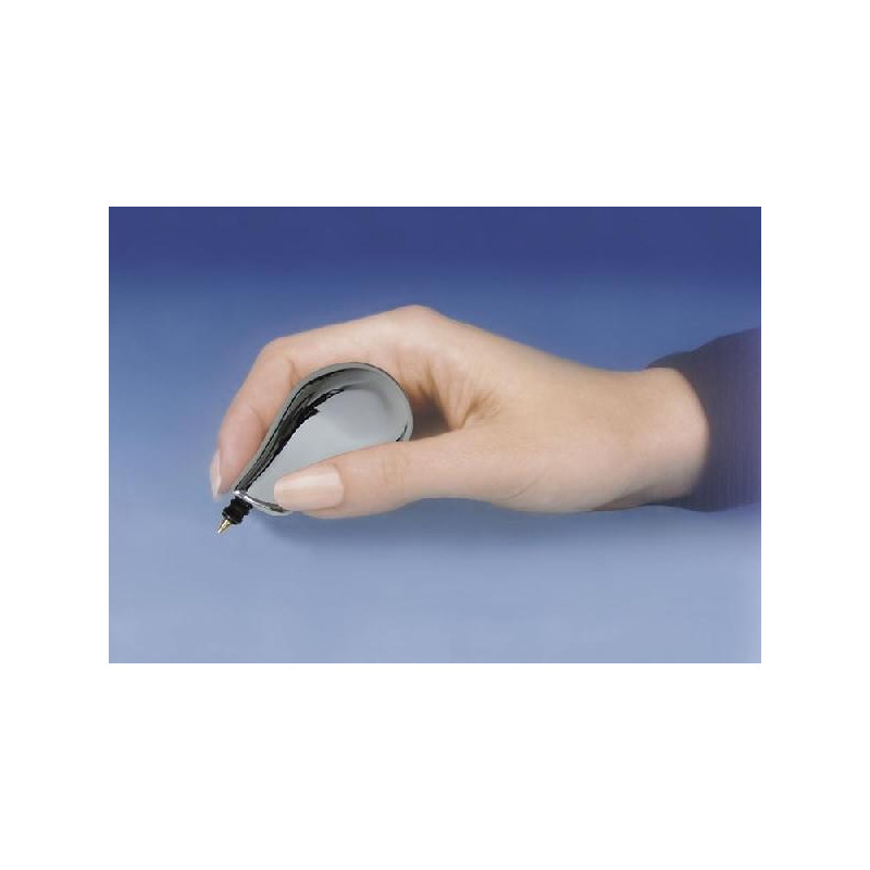 Stylo bille ergonomique chromé Millenium Evopen en situation Stylo bille ergonomique chromé Millenium Evopen en situation