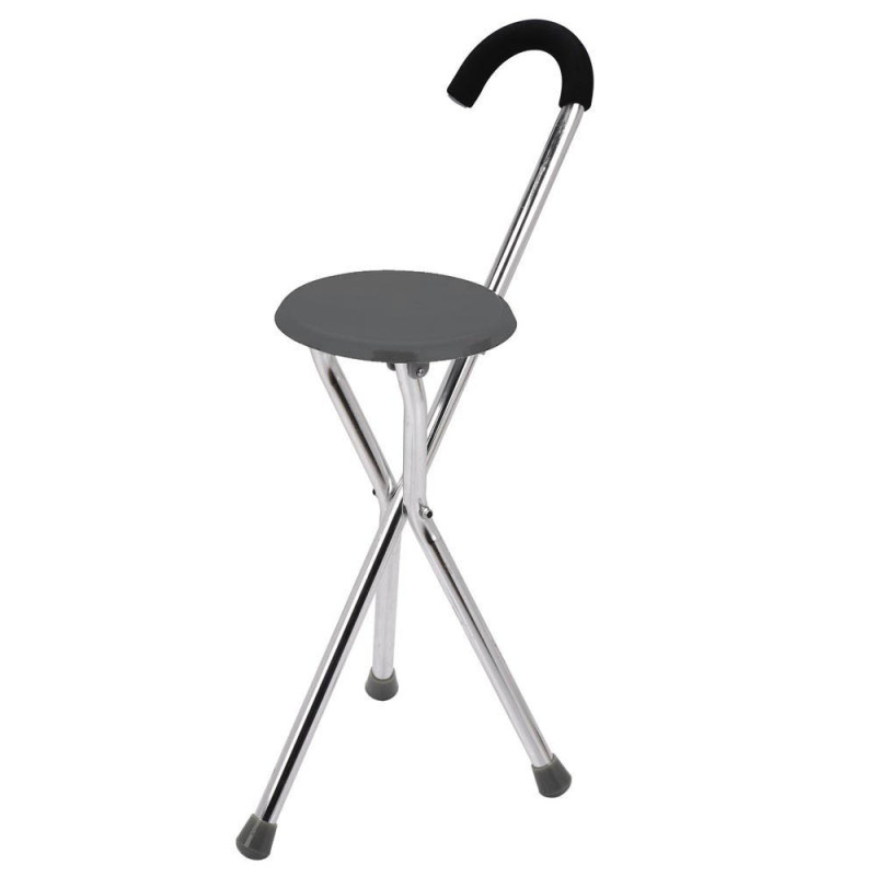 Canne siège pliante - EURO HUNT - Hauteur réglable 54-75 cm