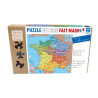 Puzzle d'art 100 grosses pièces Carte de France Puzzle