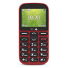 Doro 1360 téléphone mobile rouge de face