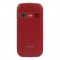 Doro 1360 téléphone mobile rouge de dos