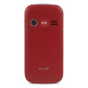 Doro 1360 téléphone mobile rouge de dos