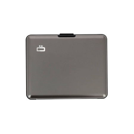 Portefeuille aluminium Ögon Designs  titane dessus