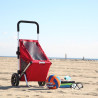 Chariot de courses Go Fun rouge en situation