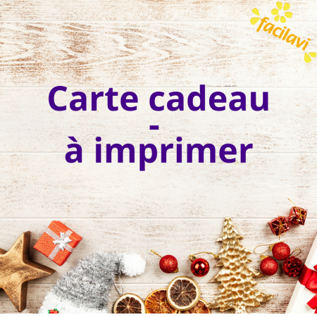 Carte cadeau à imprimer