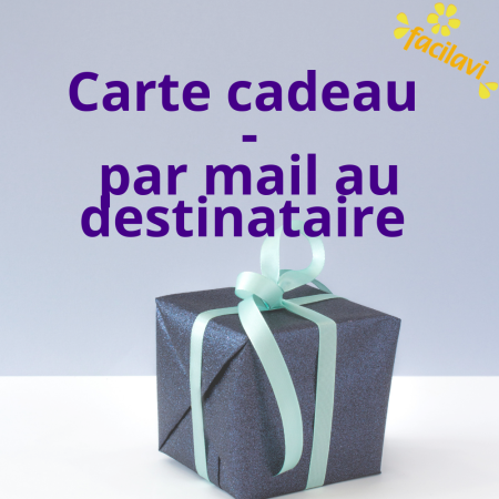 Carte cadeau - par mail directement au destinataire