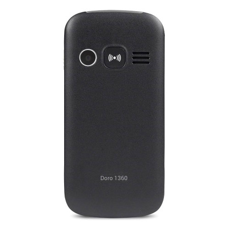 Doro 1361 téléphone mobile noir dos