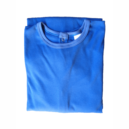 Chemise malade coton homme bleu roy