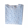 Chemise malade femme fleurette bleu