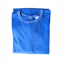 Chemise malade coton femme bleu roy