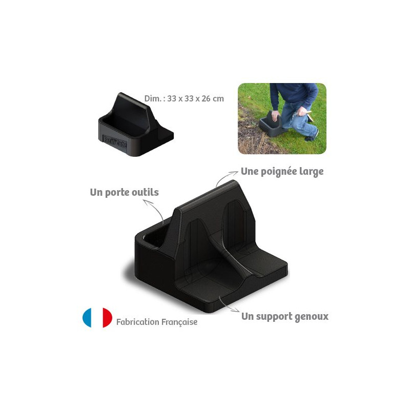 Repose genoux 2 en 1 facili'cube Repose genoux 2 en 1 facili'cube