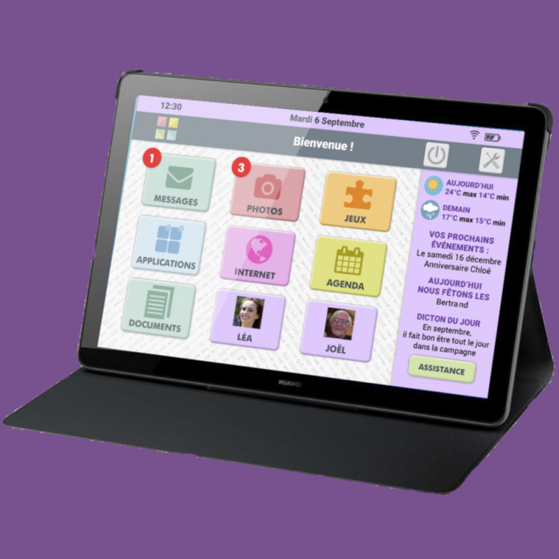 Protection écran en Verre Fléxible pour Tablette senior Facilotab