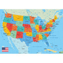 Puzzle 50 pces "Carte des USA"