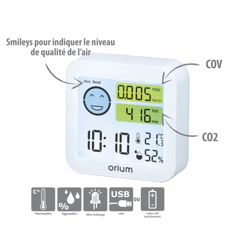 Mesureur de la qualité de l'air intérieur Quaelis 20