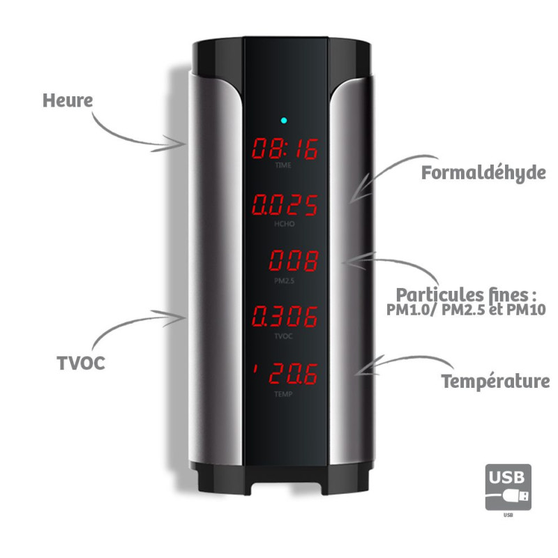 Mesureur de qualité de l'air Quaelis 30