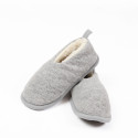 Chaussons gris pure laine