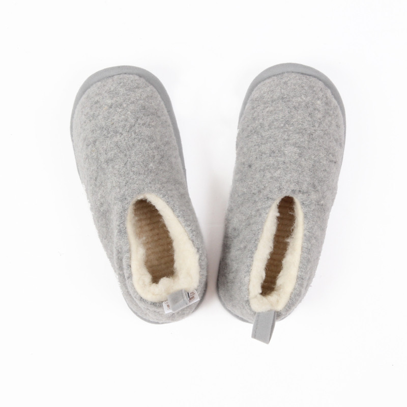 Chausson/Pantoufle En Laine 70% Et Polyester 30% - Taille 37 - Gris - Neuf Avec Emballage