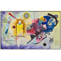 Puzzle d'art en bois "Jaune,Rouge,Bleu"