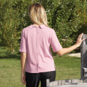 Polo ouvert dos pressions du 38 au 60 rose