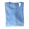 Chemise malade coton femme bleu ciel