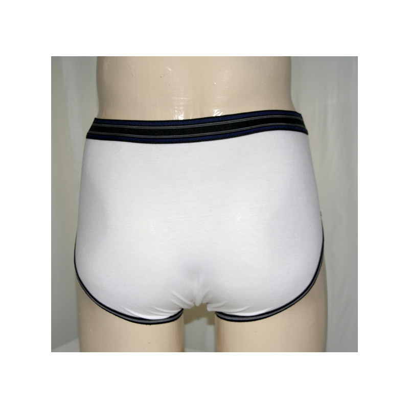 Slip homme incontinence légère blanc