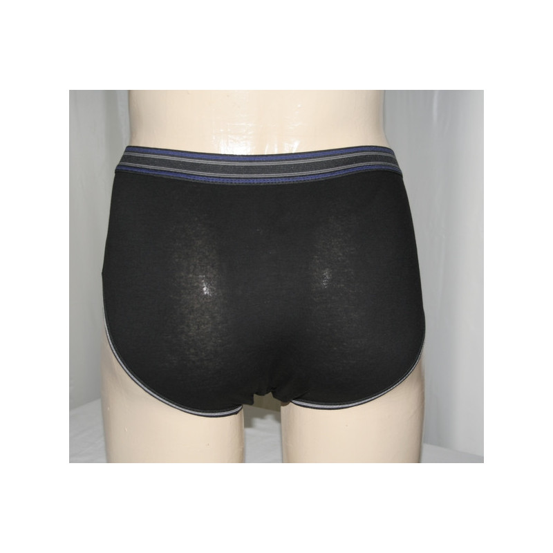 Slip homme incontinence légère noir