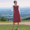 Robe chasuble pour femme senior avec ouverture devant 