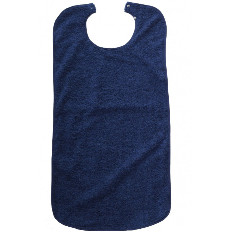 Bavoirs De Jeu Adulte - Salopette Style Collège - Bleu Et Blanc Rayé - Taille S