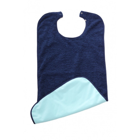 Bavoir adulte éponge + membrane PVC marine