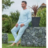 Grenouillère de nuit pour homme dépendant - coloris unis