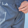 Pantalon élastiqué avec braguette pétrole détail braguette