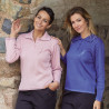 Polo coloré avec broderie - femme senior 