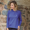 Polo coloré avec broderie - femme senior