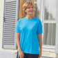 Tee-shirt 100% coton T.38 à 64 bleu