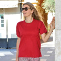 Tee-shirt 100% coton T.38 à 64 rouge