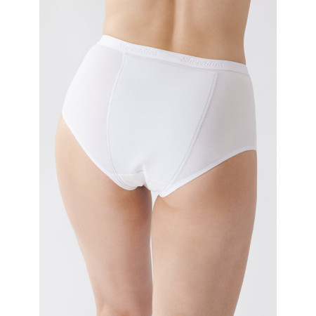 Culotte anti-odeur blanche femme dos